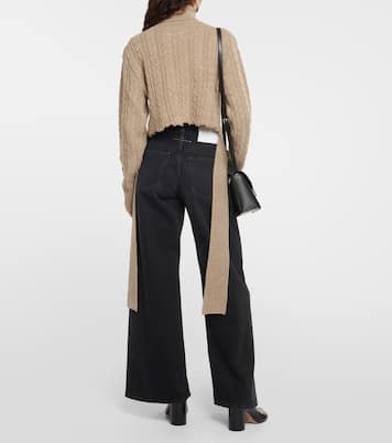 Jersey cropped en mezcla de lana | MM6 Maison Margiela