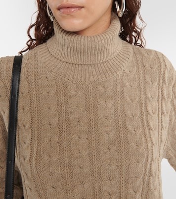 Jersey cropped en mezcla de lana | MM6 Maison Margiela