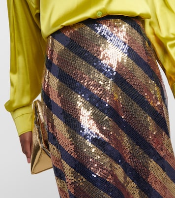 Jupe midi Kelly à sequins | Rixo