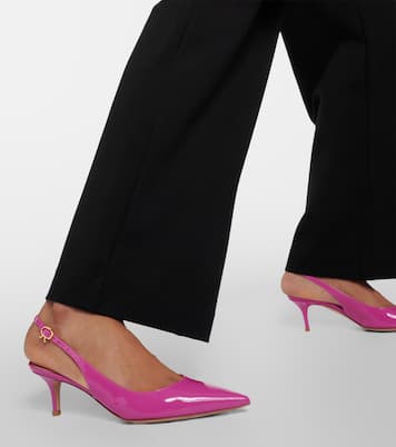 Slingback-Pumps Ribbon 55 aus Lackleder | Gianvito Rossi
