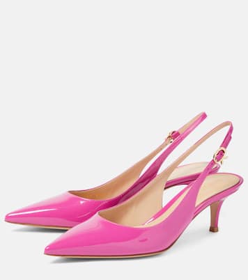 Slingback-Pumps Ribbon 55 aus Lackleder | Gianvito Rossi