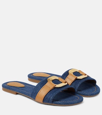 Slides Klaire in denim | See By Chloé