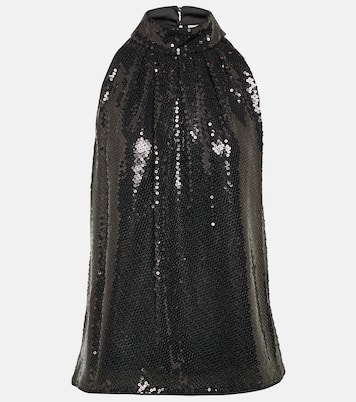 Dove sequined halterneck top | Diane von Furstenberg