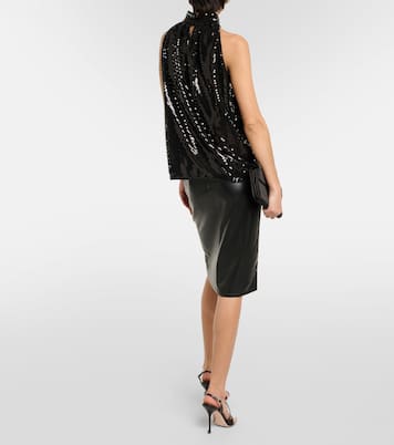 Dove sequined halterneck top | Diane von Furstenberg