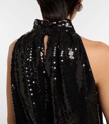 Dove sequined halterneck top | Diane von Furstenberg