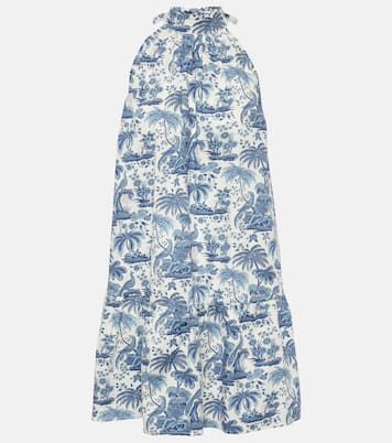 Vestido corto Marlowe de algodón floral | Staud