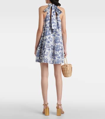 Vestido corto Marlowe de algodón floral | Staud