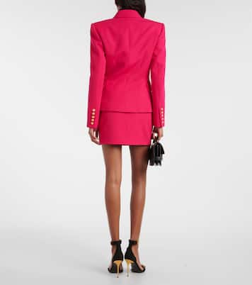 Double-breasted virgin wool blazer | Balmain