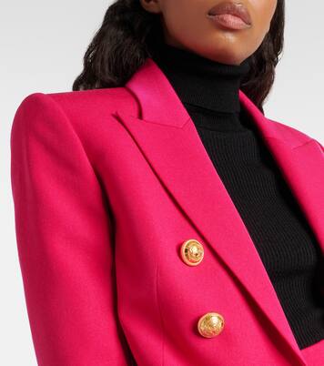 Double-breasted virgin wool blazer | Balmain