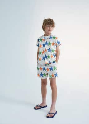 Bedruckte Shorts Ojai aus Baumwolle | The New Society