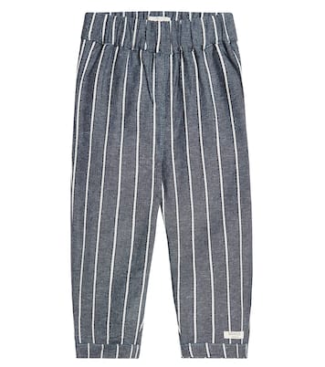 Baby - Pantaloni Mink in cotone e lino | Donsje