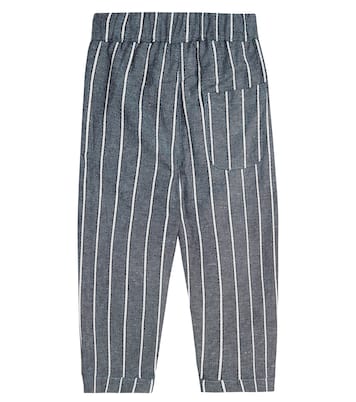 Baby - Pantaloni Mink in cotone e lino | Donsje