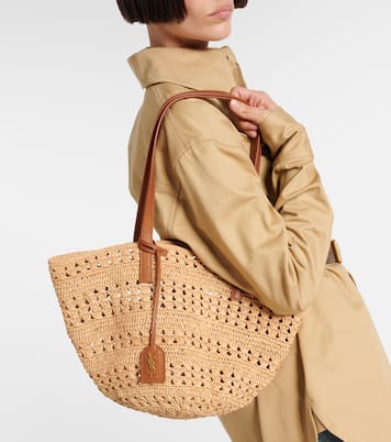 Panier Small raffia basket bag | Saint Laurent