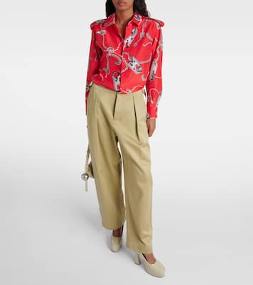 Camicia in seta con stampa | Burberry