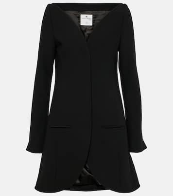 Mantel Ellipse aus Crêpe | Courrèges