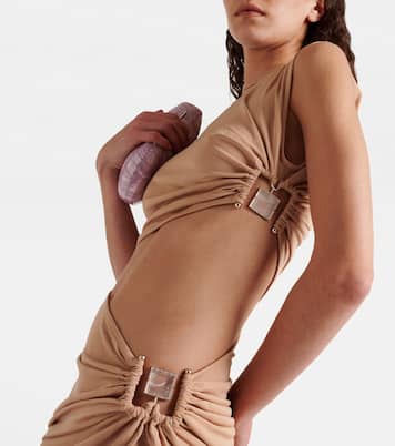 Bezel embellished cutout minidress | Christopher Esber