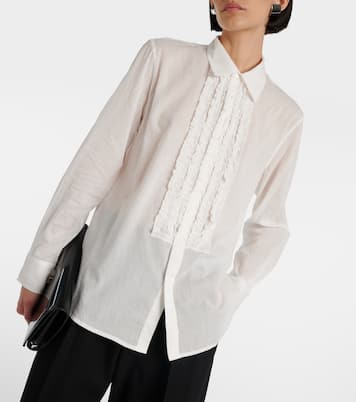 Camicia Nathael Ruffle in cotone | Nili Lotan