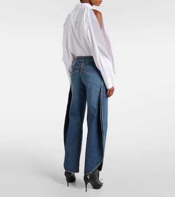 Jean barrel Petal à taille haute | Alaïa