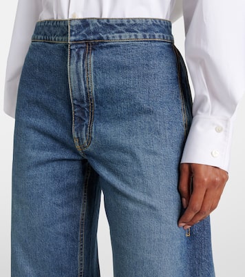 Jean barrel Petal à taille haute | Alaïa