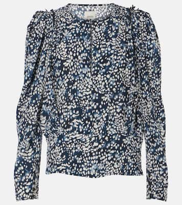 Zarga printed silk-blend blouse | Isabel Marant