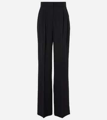 Pantalon ample à taille haute en laine | Erdem