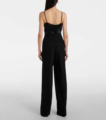 Pantalon ample à taille haute en laine | Erdem