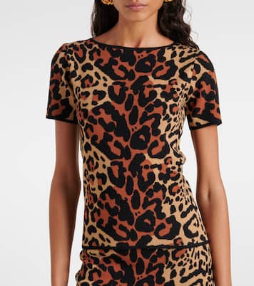 Shoert leopard-print top | Blumarine