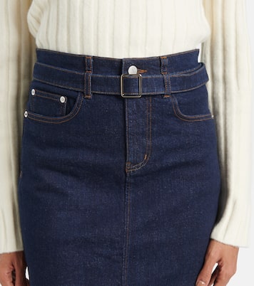 Falda midi Calder de denim | Proenza Schouler