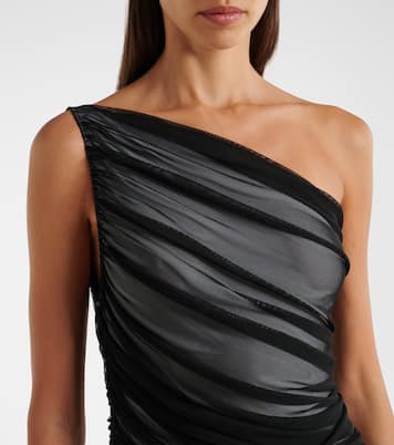 Diana Miro sheer mesh minidress | Norma Kamali