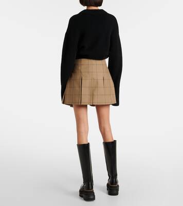 Shorts in lana a quadri | Sacai