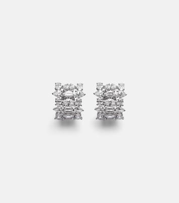 Orecchini Art Deco in oro bianco 18kt con diamanti | Kamyen