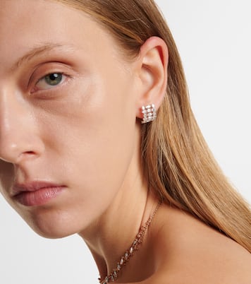 Orecchini Art Deco in oro bianco 18kt con diamanti | Kamyen