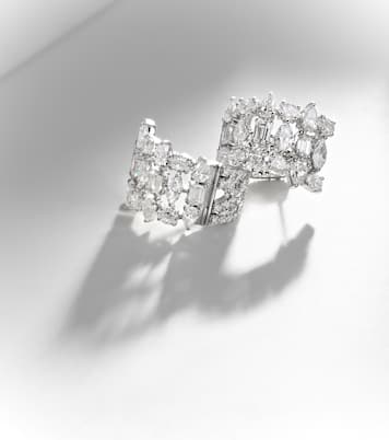 Orecchini Art Deco in oro bianco 18kt con diamanti | Kamyen
