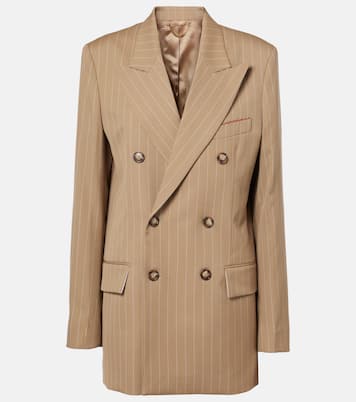 Pinstripe virgin wool blazer | Victoria Beckham