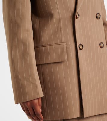 Pinstripe virgin wool blazer | Victoria Beckham