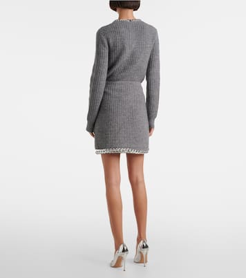 Minifalda en mezcla de lana con cadena | Tory Burch