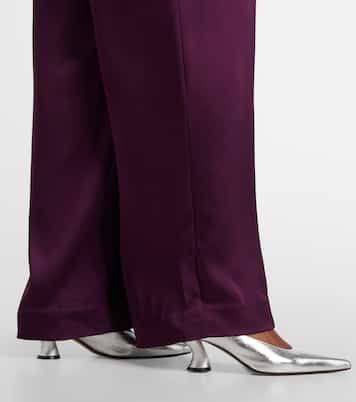 Pantaloni a gamba larga Kira in raso | Simkhai