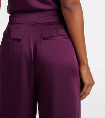 Pantaloni a gamba larga Kira in raso | Simkhai