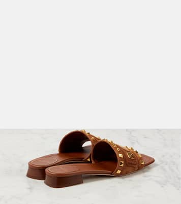Mules Plaster Caster en daim | Valentino Garavani