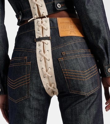 Jeans regular a vita alta con lacci | Jean Paul Gaultier