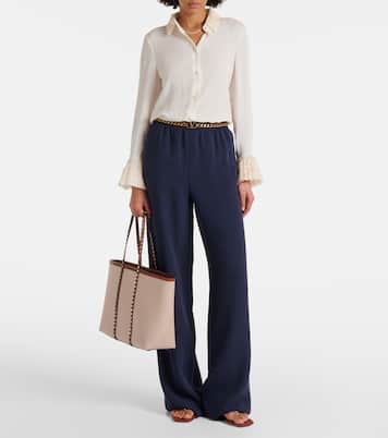 Rockstud Large canvas tote bag | Valentino Garavani