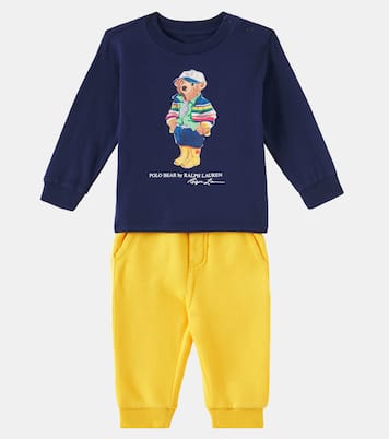 Baby Polo Bear top and sweatpants set | Polo Ralph Lauren Kids