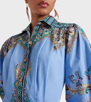 Bedrucktes Hemdblusenkleid aus Baumwolle | Etro