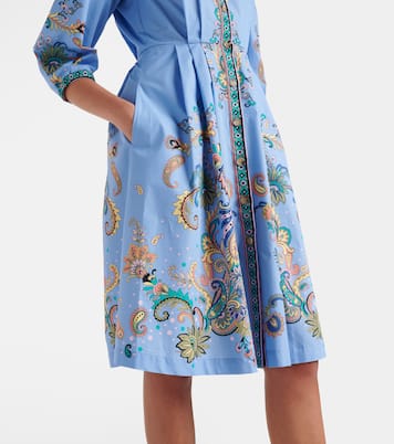 Bedrucktes Hemdblusenkleid aus Baumwolle | Etro
