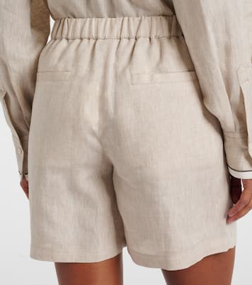Bermuda in lino | Brunello Cucinelli