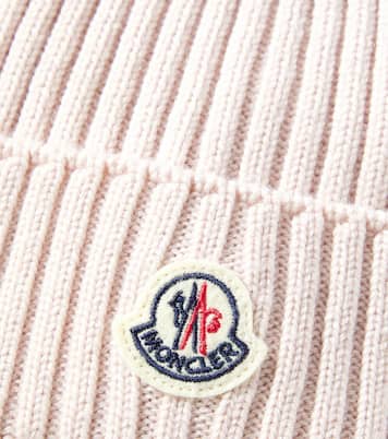 Ribbed-knit virgin wool beanie | Moncler Enfant