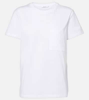 T-shirt Papaia brodé en coton | Max Mara