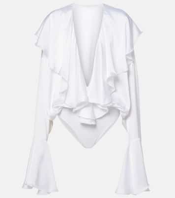Ruffled bodysuit | Norma Kamali
