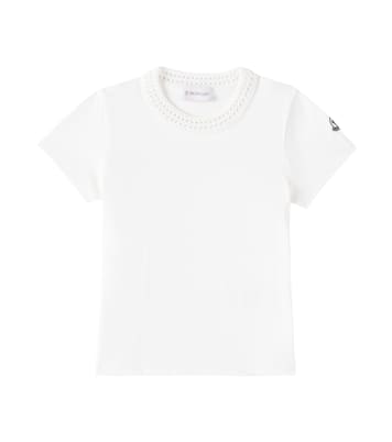 T-shirt en coton à crochet | Moncler Enfant