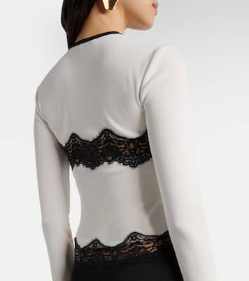 Abito lungo con pizzo e cut-out | Christopher Esber